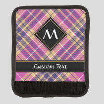Pink, Gold and Blue Tartan Luggage Handle Wrap