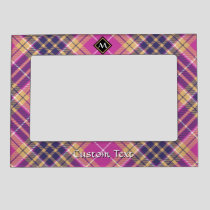 Pink, Gold and Blue Tartan Magnetic Frame