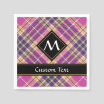 Pink, Gold and Blue Tartan Napkins
