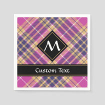 Pink, Gold and Blue Tartan Napkins