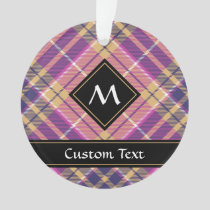 Pink, Gold and Blue Tartan Ornament