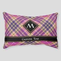 Pink, Gold and Blue Tartan Pet Bed