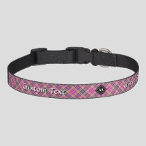 Pink, Gold and Blue Tartan Pet Collar