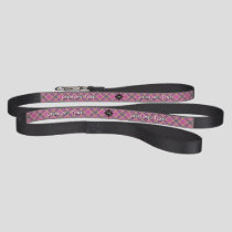 Pink, Gold and Blue Tartan Pet Leash