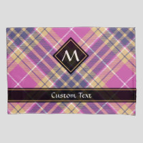 Pink, Gold and Blue Tartan Pillow Case