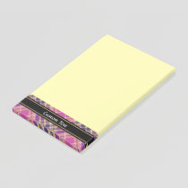 Pink, Gold and Blue Tartan Post-it Notes