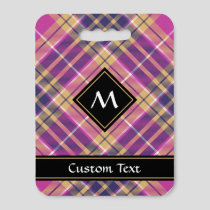 Pink, Gold and Blue Tartan Seat Cushion