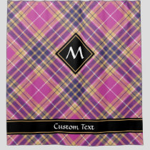 Pink, Gold and Blue Tartan Shower Curtain