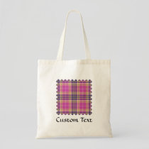 Pink, Gold and Blue Tartan Tote Bag