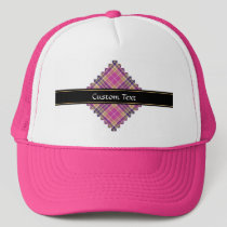 Pink, Gold and Blue Tartan Trucker Hat