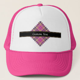 Pink, Gold and Blue Tartan Trucker Hat