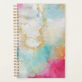 Planner Pen, Green Modern Abstract