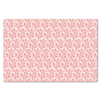 Pink, Gold and White Cute Berry Pattern