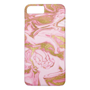 Pink, Gold and White Marble Elegant Modern iPhone 8 Plus/7 Plus Case