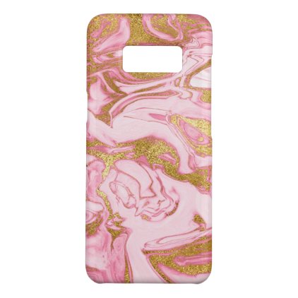 Pink, Gold and White Marble Elegant Modern Case-Mate Samsung Galaxy S8 Case