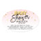 Pink Gold Baby Shower Candle Votive Favor Labels