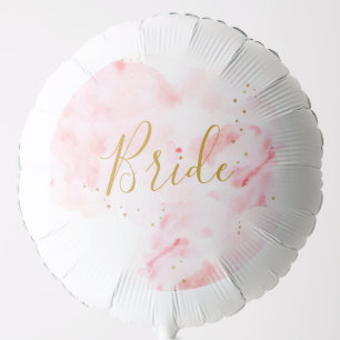 Pink & Gold Bachelorette Party Bride Balloon