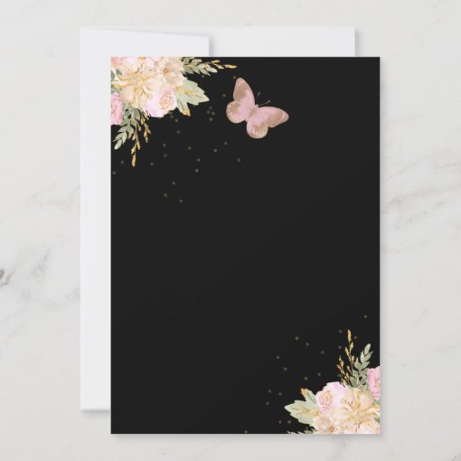 Pink Gold Balloons Butterflies Covid Baby Shower Invitation Zazzle