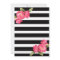 Pink Gold Black White Bridal Shower Invitation