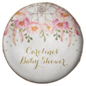 Pink Gold Boho Dreamcatcher Birthday Shower Favors (Front)