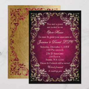 Pink Gold Business Corporate Party   Invitation