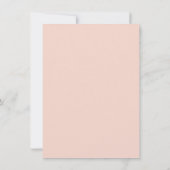 Pink Gold Calligraphy Baby Shower Thank You Card (Back)