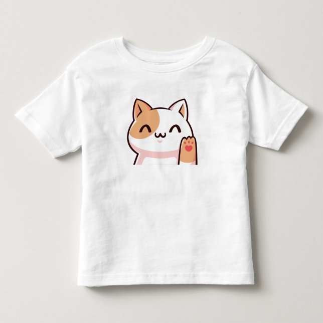 Pink Gold Cat Baby T-Shirt (Front)