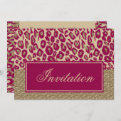 Pink Gold Chic Corporate party Invitation (Front/Back)