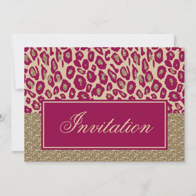 Pink Gold Chic Corporate party Invitation (Front)