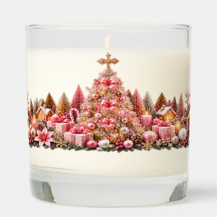 Pink & Gold Christmas Elegance Scented Candle