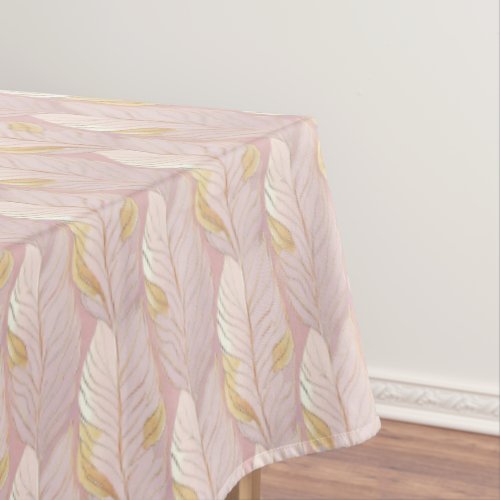 Pink Gold Christmas Pattern29 ID1009 Tablecloth