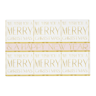 Pink Gold Christmas Pattern#35 ID1009 Placemat