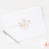 Pink Gold Confetti Bridal Shower Favor Tags (Envelope)