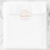 Pink Gold Confetti Bridal Shower Favor Tags (Bag)