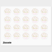 Pink Gold Confetti Bridal Shower Favor Tags (Sheet)