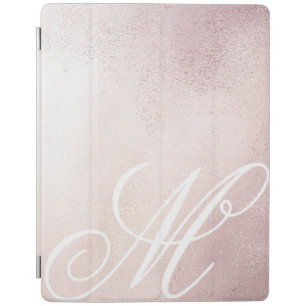 Pink Gold Elegance ⎥Monogram iPad Cover