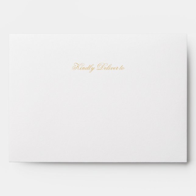 Pink & Gold Elegant Quinceañera Envelope (Front)