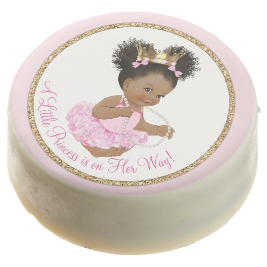 Pink Gold Ethnic Pincess Baby Shower Cookies Zazzle Com