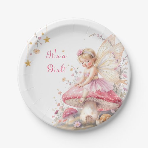 Pink & Gold Fairy Cottage Core Girl's Baby Shower 