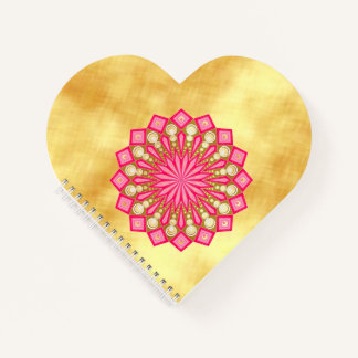 Pink Gold Fantasy Mandala Notebook