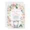 Pink Gold Floral Elephant Girl Baby Shower