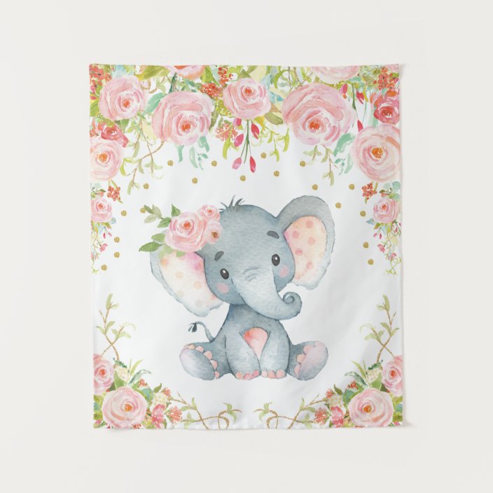 baby girl elephant nursery
