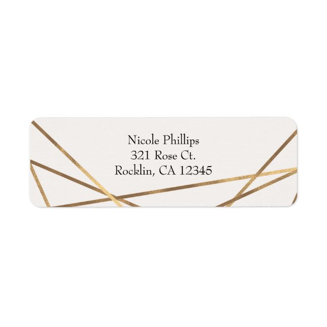 Pink & Gold Floral Glam Bridal Shower Invitation Label (Front)
