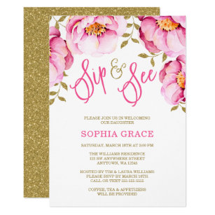 Sip And See Invitations Zazzle