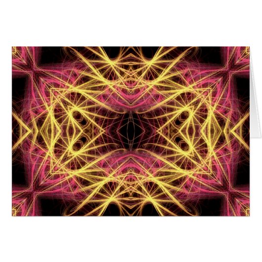 pink & gold fractal cards (Front Horizontal)