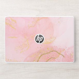 Pink Gold Giliter HP Laptop Skin