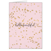 Pink Gold Girly Confetti (Front)