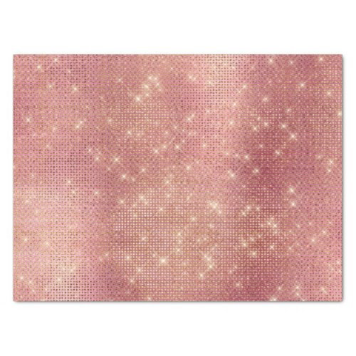 Pink Gold Glam Sparkle Tissue Paper