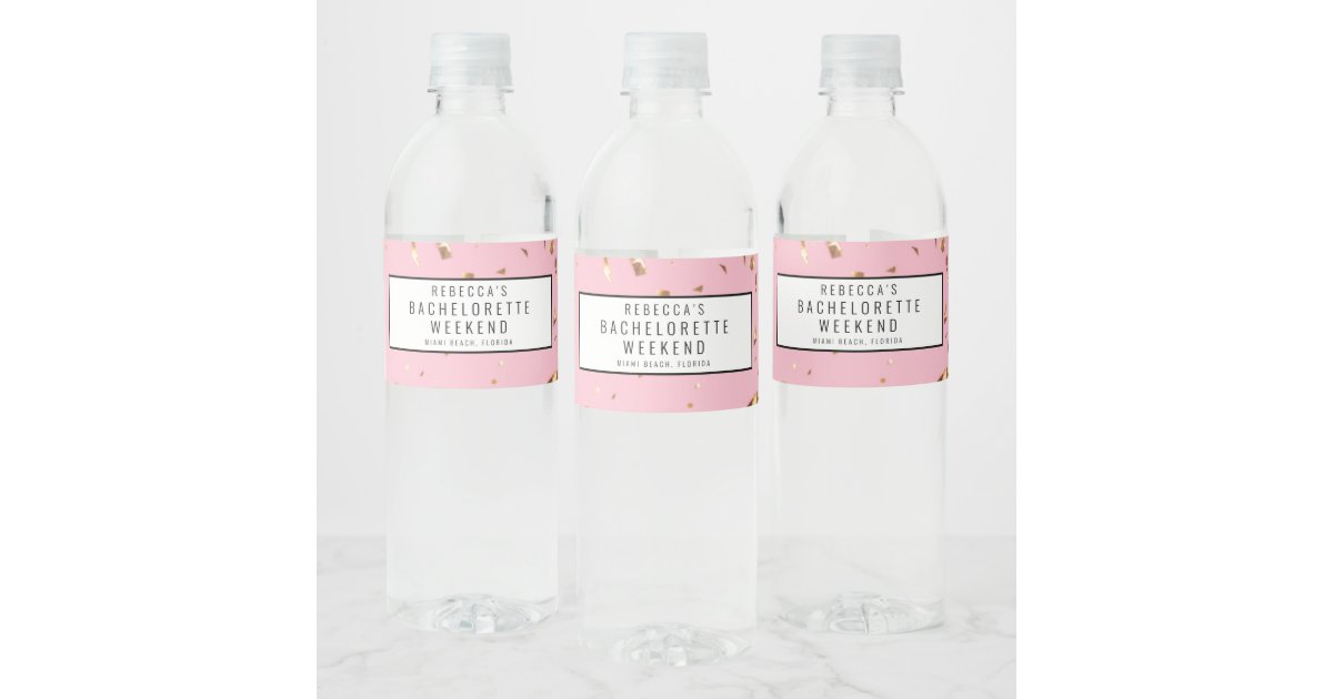 Hangover Relief Kit Wedding Water Bottle Label, Zazzle