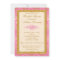 Pink, Gold Glitter Damask Bridal Shower Invitation